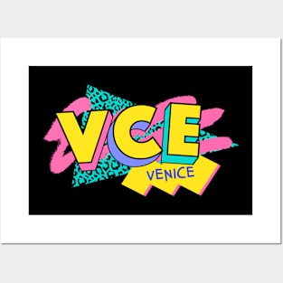 Venice, Italy Retro 90s Logo Posters and Art